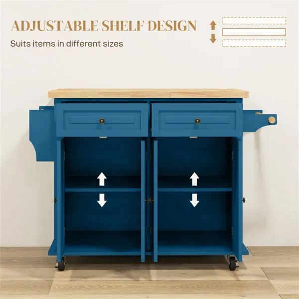 Rolling Kitchen Island Cart, picture 3 of 5