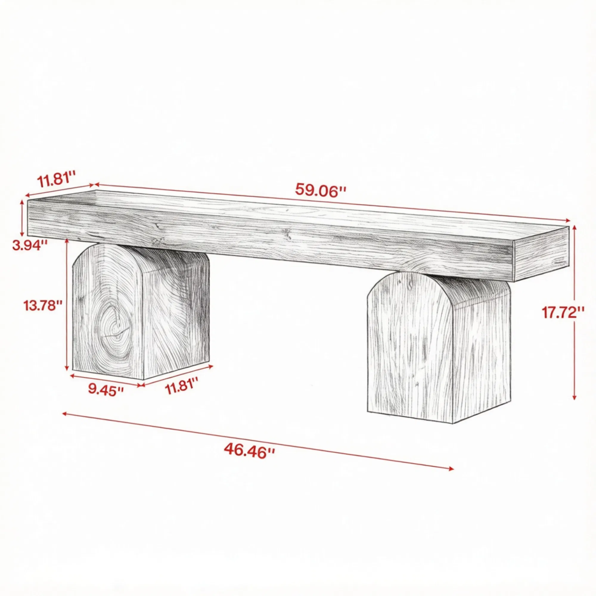 Wooden End of Bed Bench, picture 4 of 5
