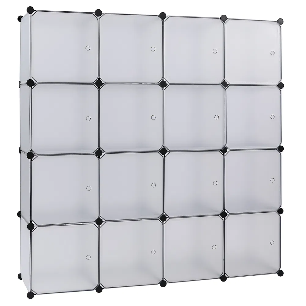 16-Cube Storage Shelf Cube Shelving Bookcase Bookshelf Organizing Closet Toy Organizer Cabinet White… image 14
