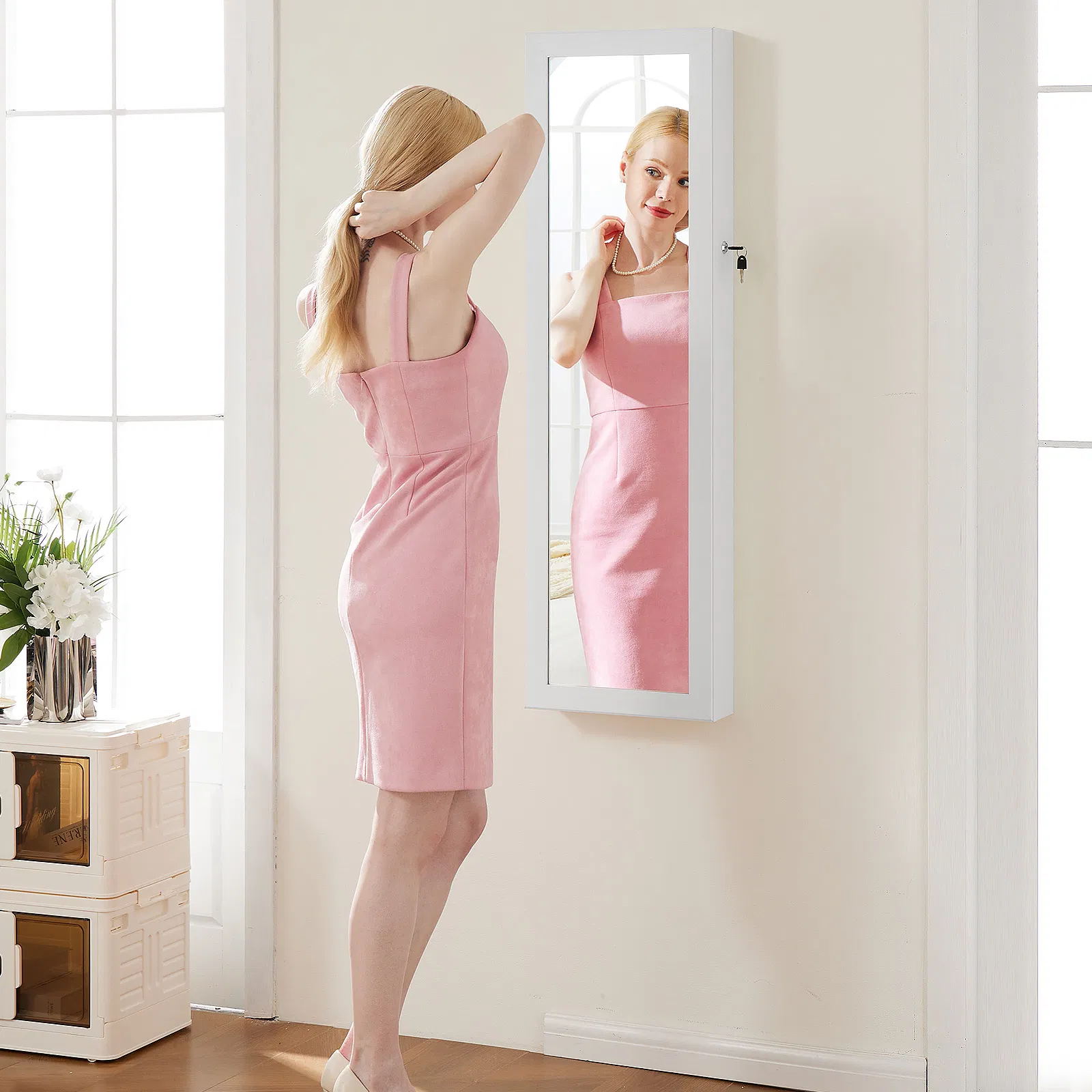 Wall-Mount Jewelry Armoire