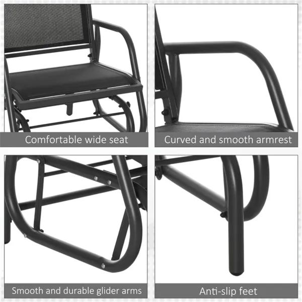 Mesh Outdoor Glider Chair, picture 3 of 5