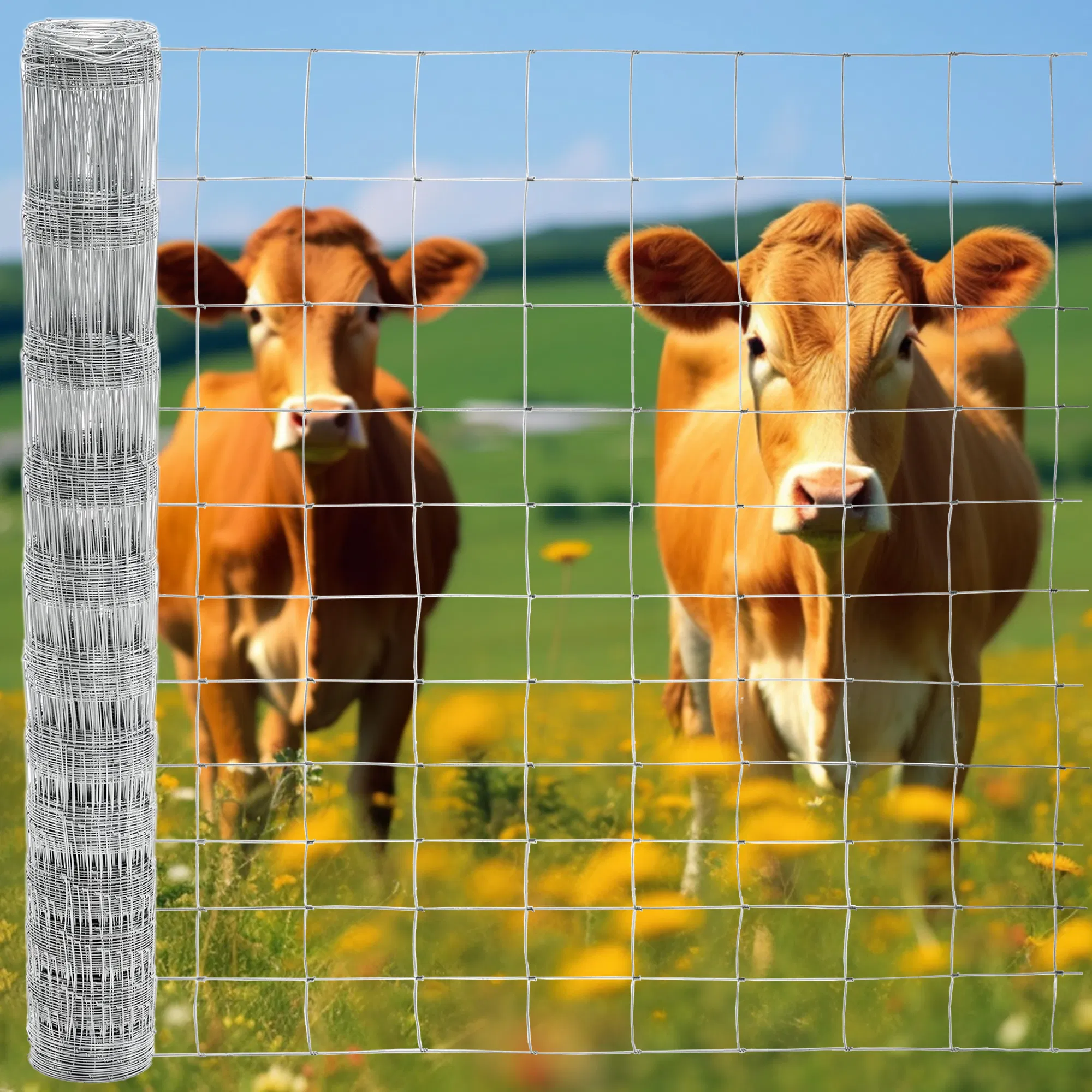 5x164 ft Advanced Weave Farm Enclosures Long-Lasting and Secure Galvanized Farm Fence image 2