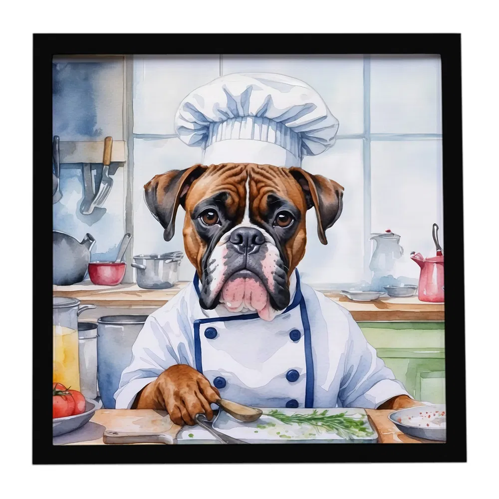 Framed Metal Print, Boxer The Chef, picture 3 of 3