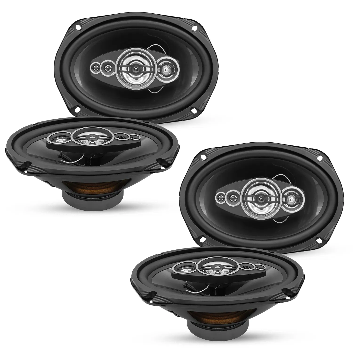 5 Core 6x9 Car Speaker Audio 2-Way/ 4-Way Coaxial Speaker w Tweeter 4PCS
