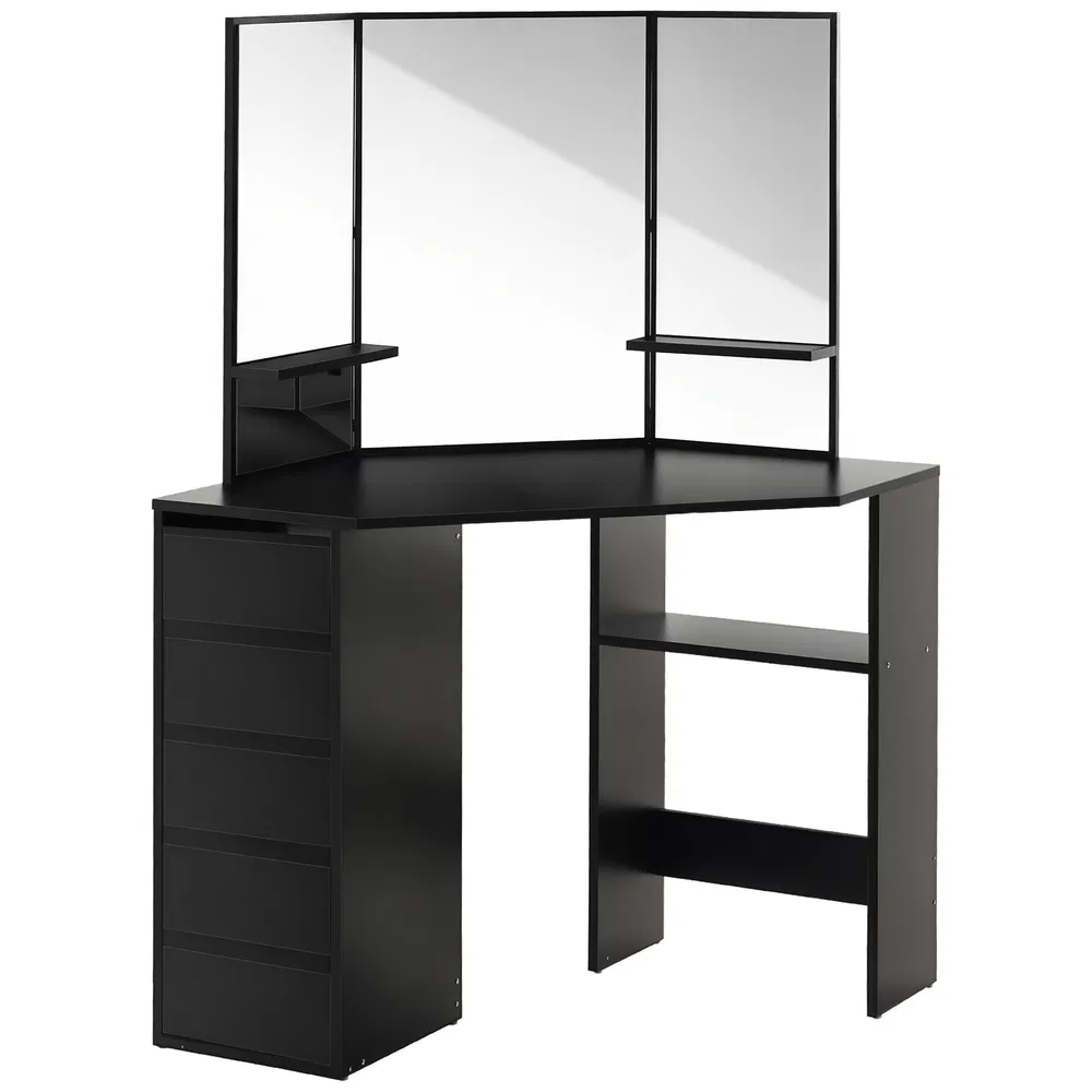 Corner Vanity Desk with Mirror, picture 5 of 5