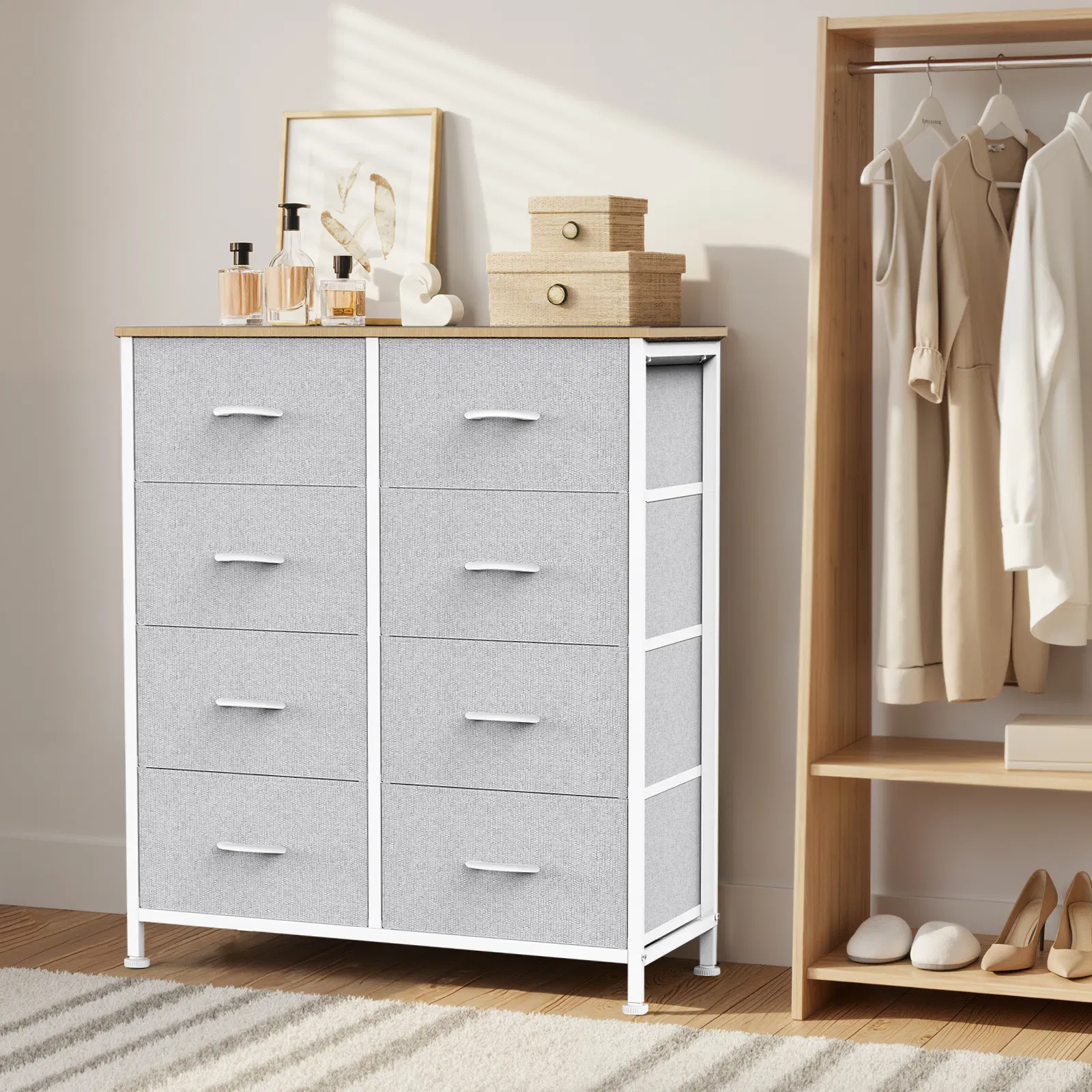 8-Drawer Tall Dresser