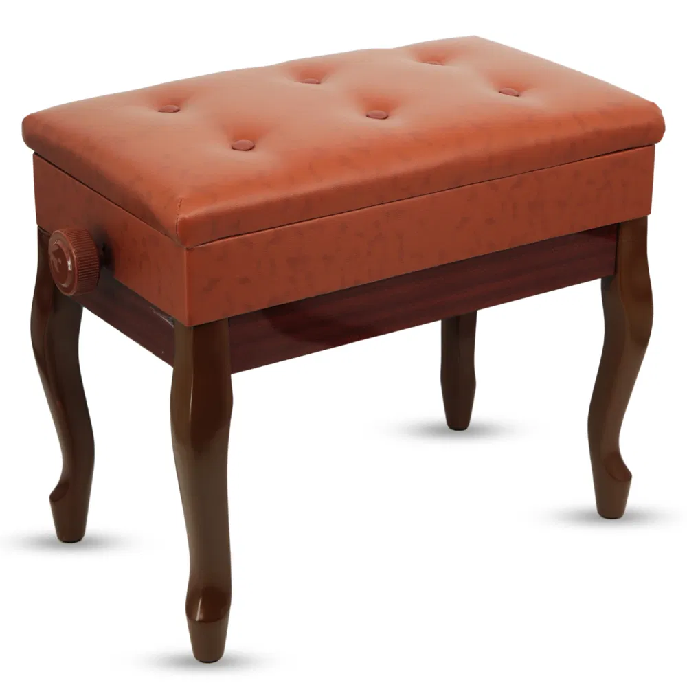 5 Core Piano Bench Wooden Height Adjustable Stool Heavy Duty Keyboard Seat with Storage image 22