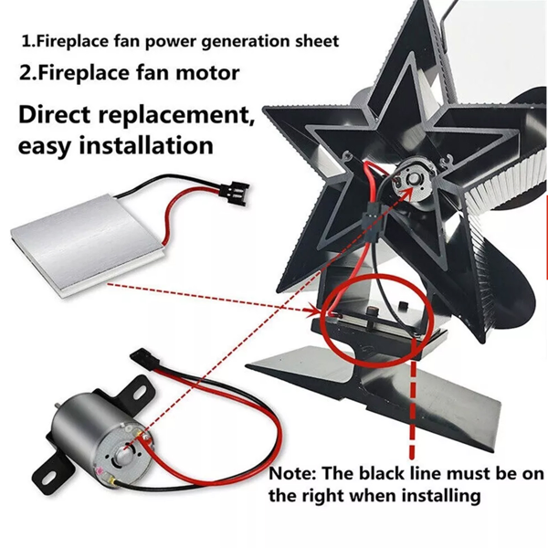For Stove Burner Fan Fireplace Heating Replace Parts Eco Friendly Motor Tool-30