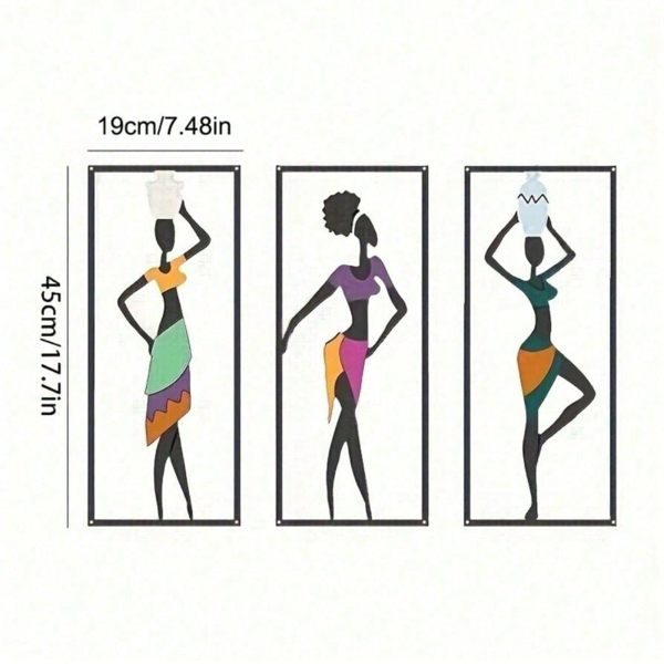 CIFbuy Bohemian Macrame Wall Hanging African Dancer Art Modern Handmade Living Room Bedroom Decor(TikTok, temu pick-up service)-17