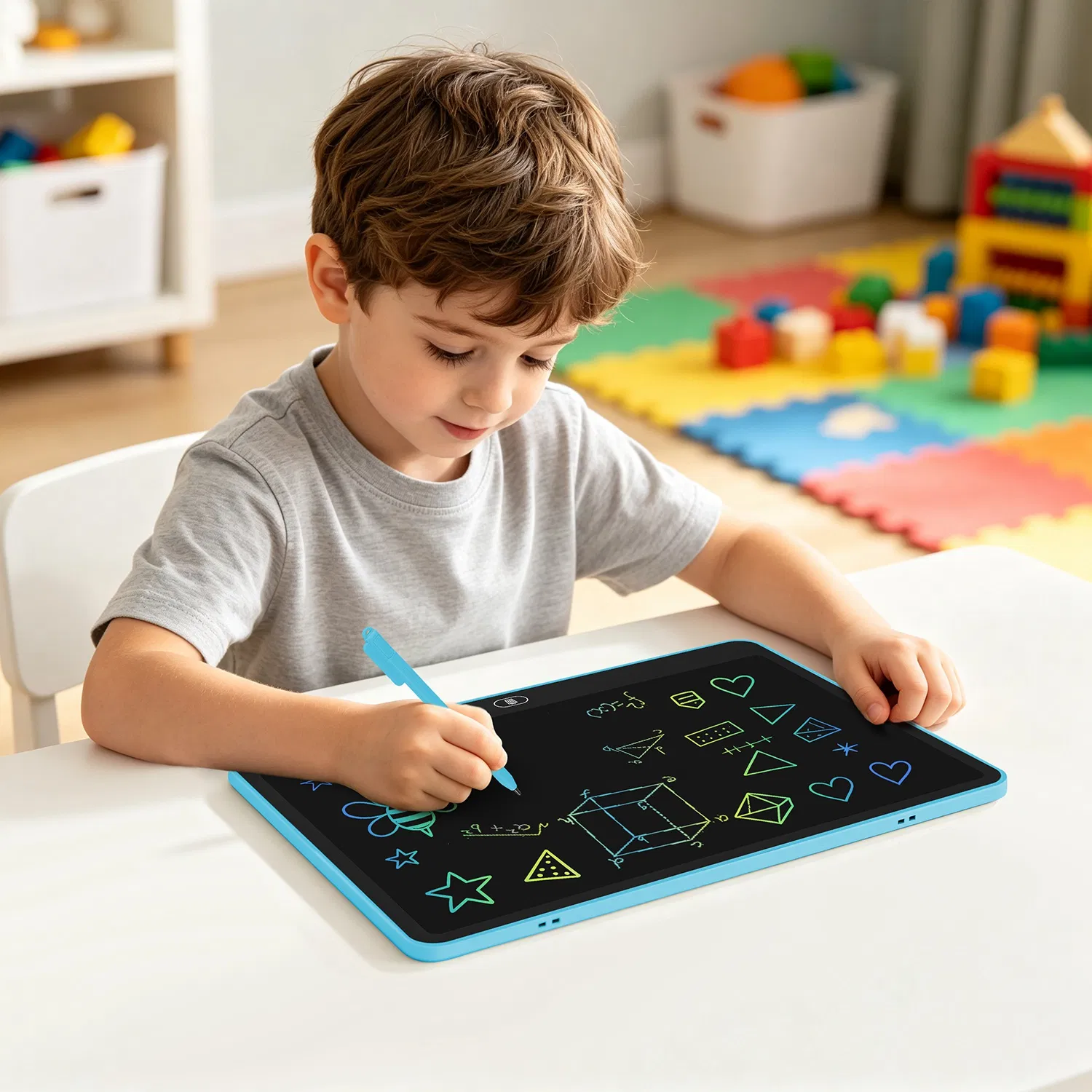 LCD Writing Tablet for Kids, Reusable Doodle Board image 9