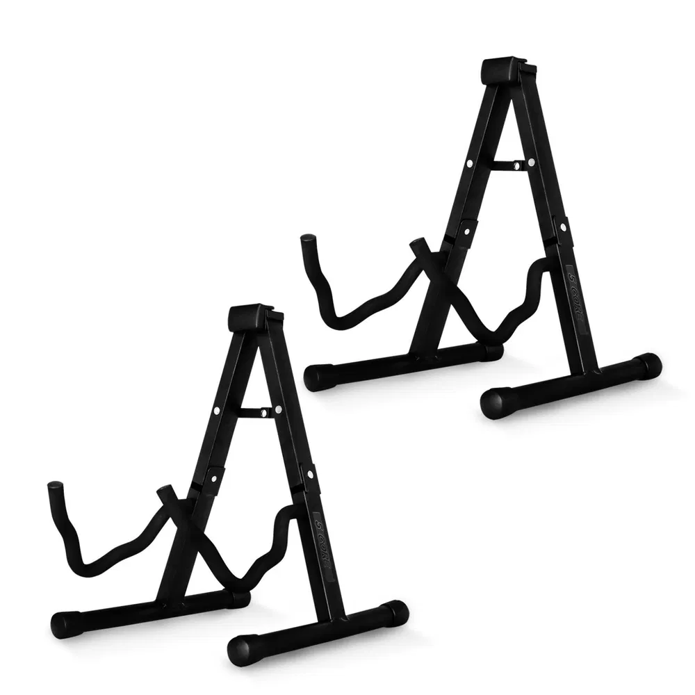 5 Core Guitar Stand 2PC A Frame w Soft Foam Arm Non Slip Rubber for Acoustic Electric Bass image 17