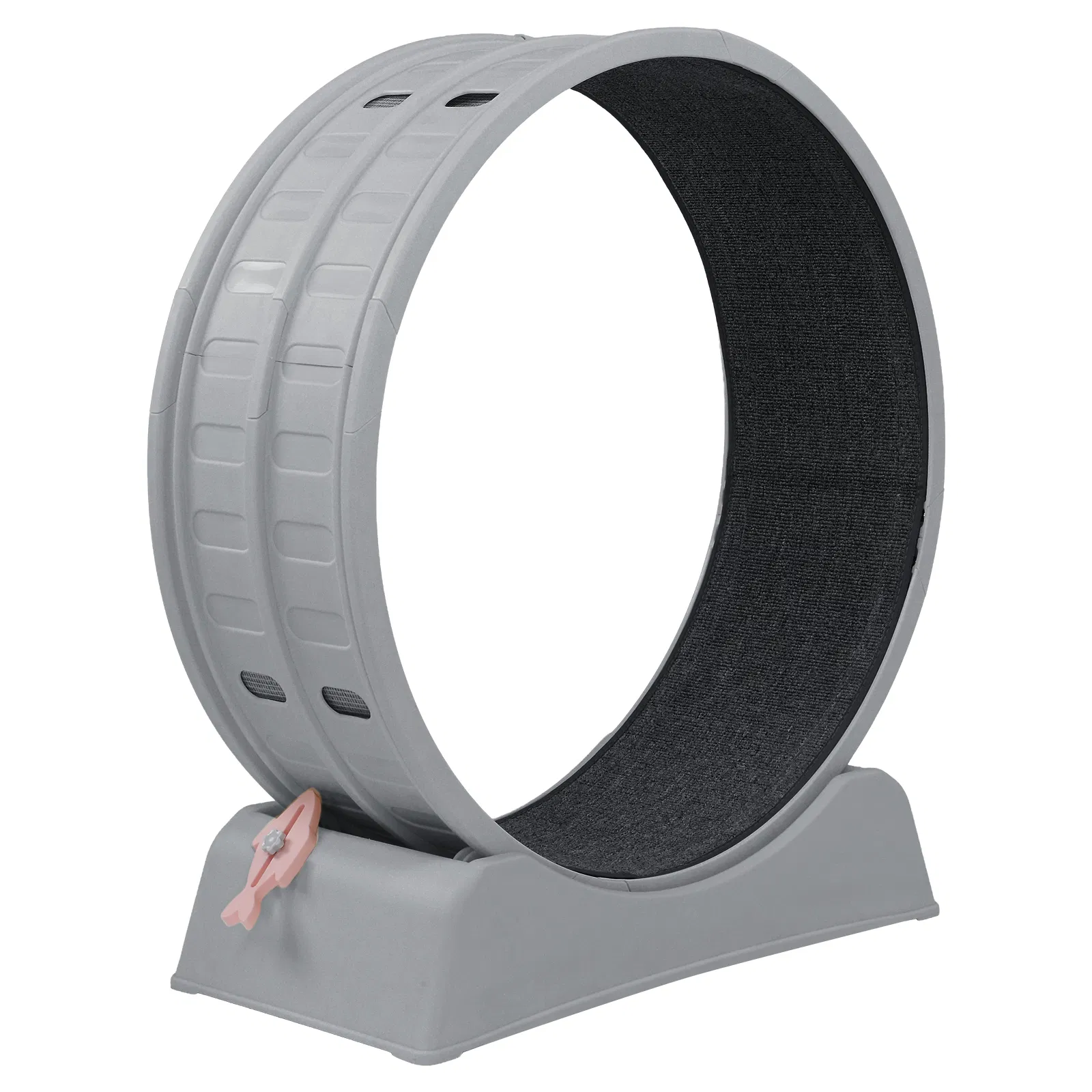 80*34*86CM, Gray PP track connector assembly, Round shape with gray carpet + 1 cat teaser stick, 15kg cat… image 4