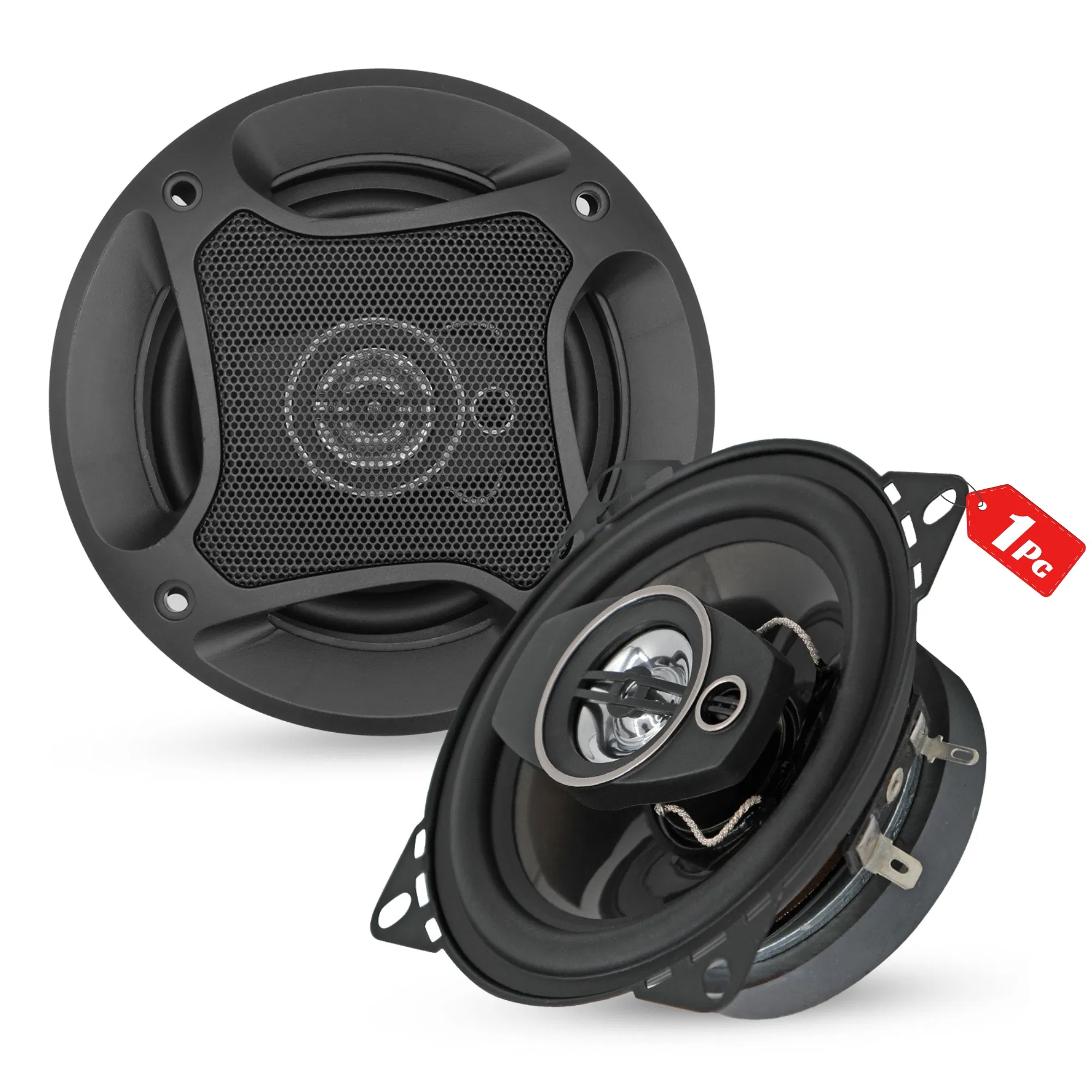 5Core Coaxial Car Door Speakers 4' Pair 250W 4Ohm 2 Way Woofer Audio w Tweeter