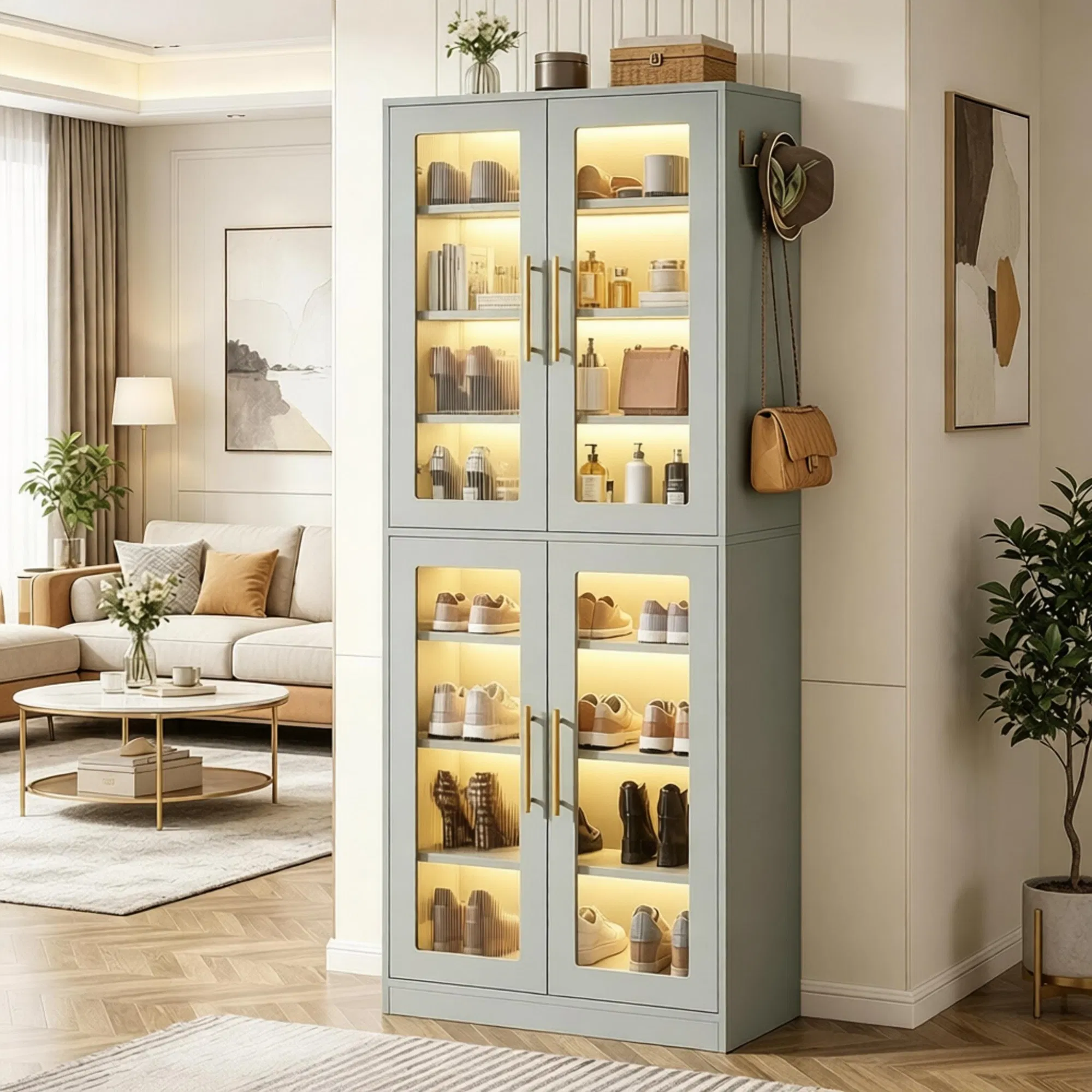 Shoe Storage Cabinet with Acrylic Doors, picture 2 of 5