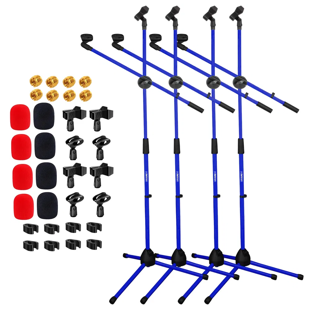5Core Tripod 4Pcs Mic Stand Adjustable 76" Heavy Duty Floor Microphone Boom Arm image 17