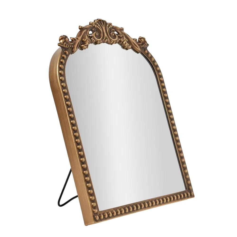 Gold Filigree Arch Tabletop Mirror, picture 4 of 4