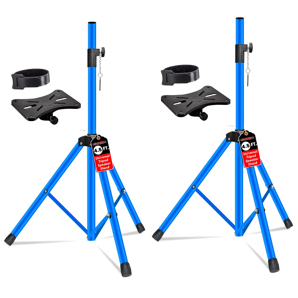 5 Core Speaker Stand Pair Adjustable 31 to 54" PA DJ Tripod Stands Heavy Duty w 35mm Add 132 Lbs image 16
