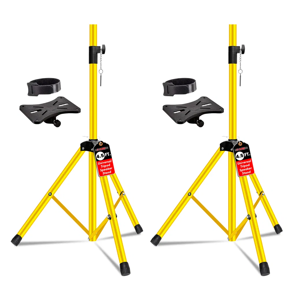 5 Core Speaker Stand Pair Adjustable 31 to 54" PA DJ Tripod Stands Heavy Duty w 35mm Add 132 Lbs image 20