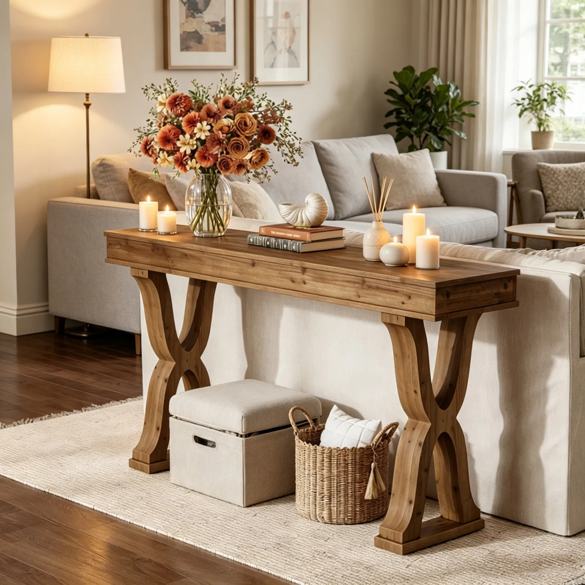 Rustic Long Console Table, picture 2 of 5