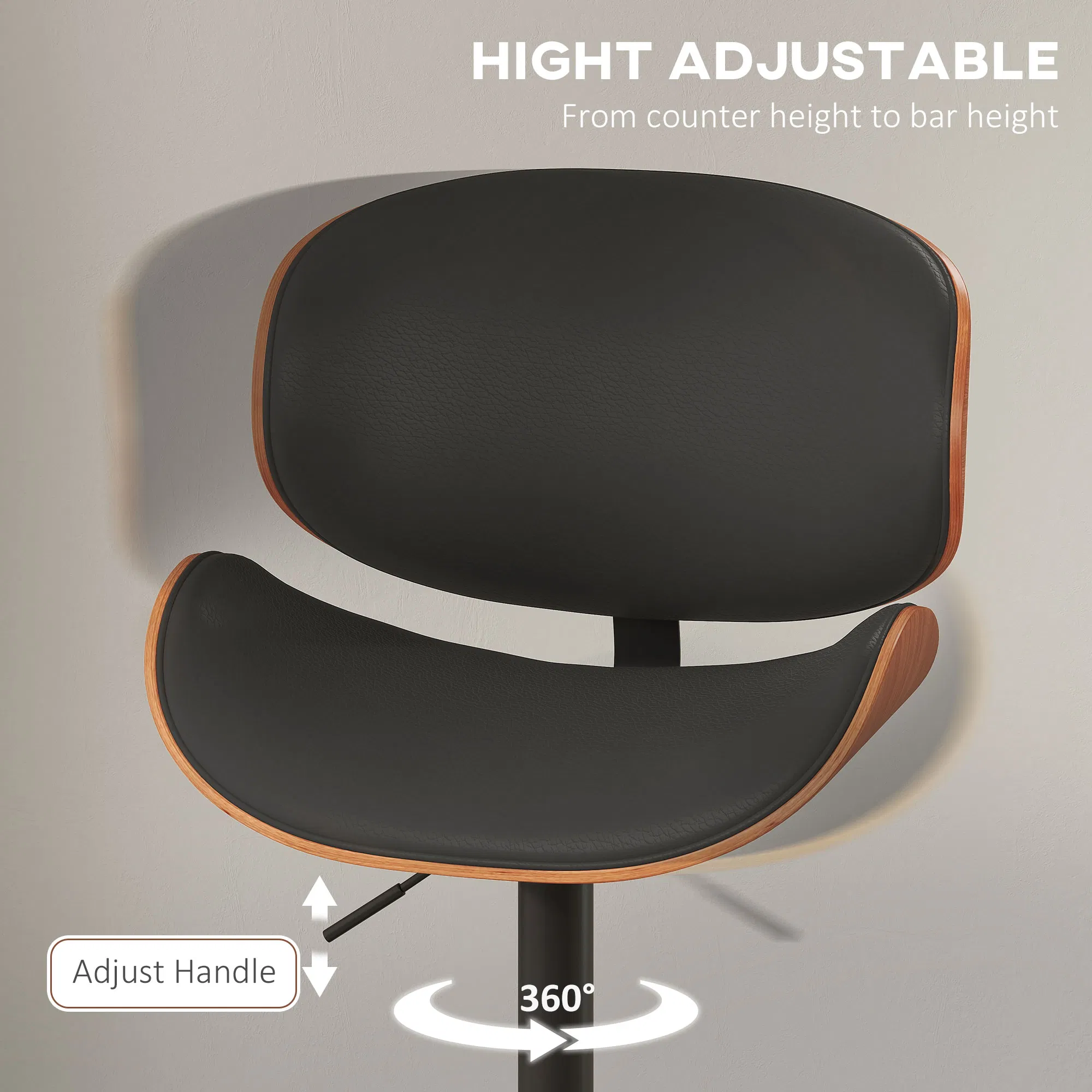 Adjustable Swivel Bar Stools, picture 3 of 5