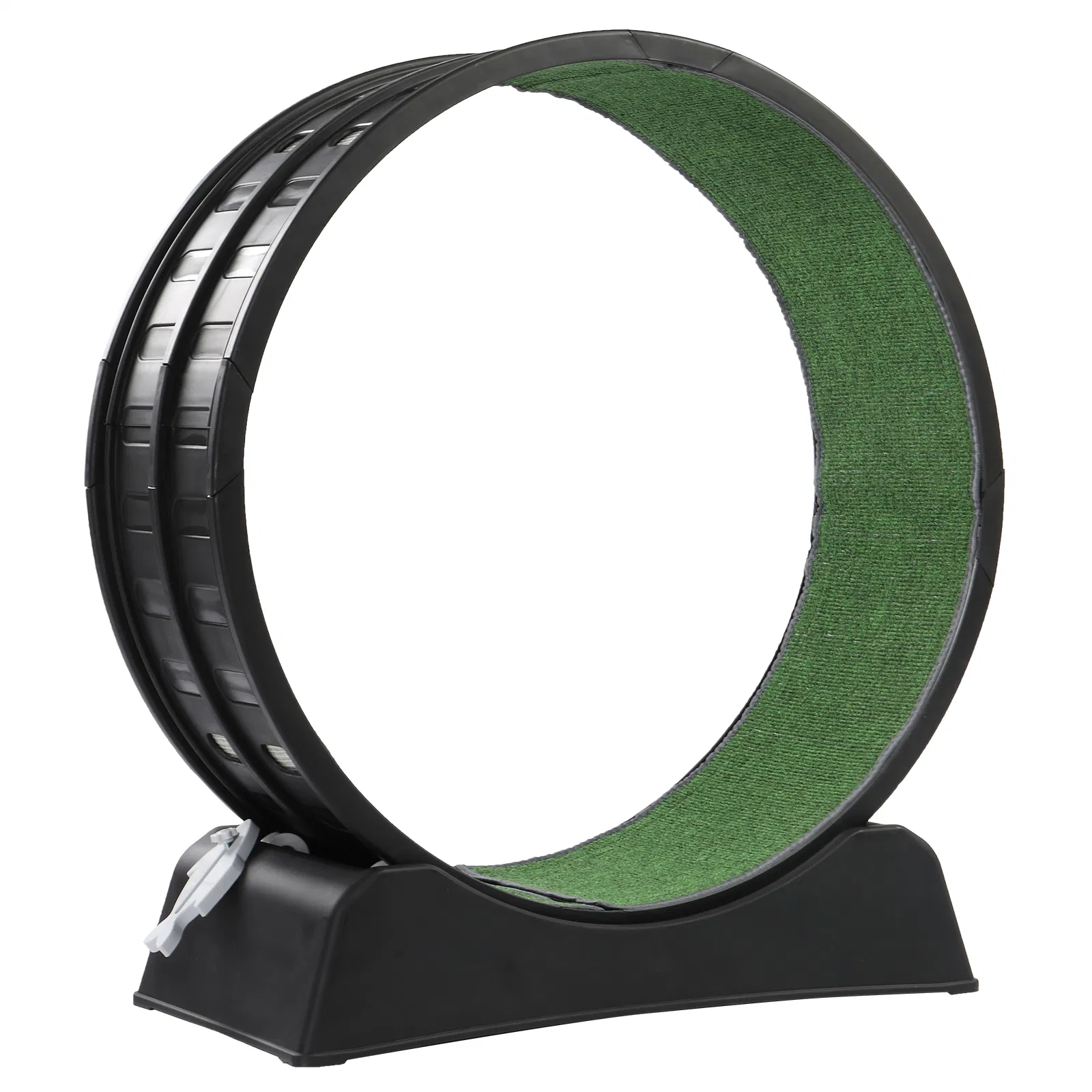 80*34*86CM Black PP track connector assembly, round shape with green carpet + 1 cat teaser stick, 15kg… image 6