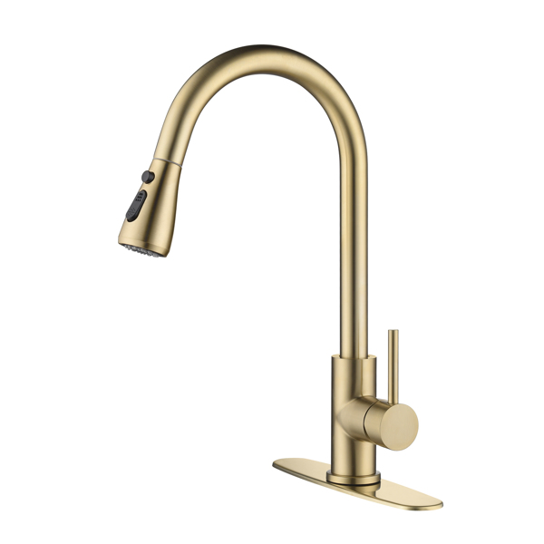厨房水龙头家用洗菜盆龙头Kitchen Faucet with Pull Out Spraye-12