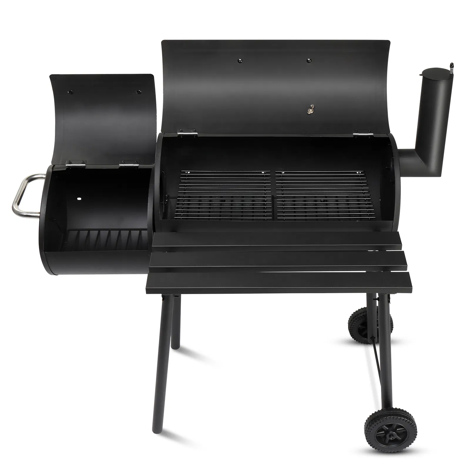 Barrel Charcoal Grill with Offset Smoker — photo 6