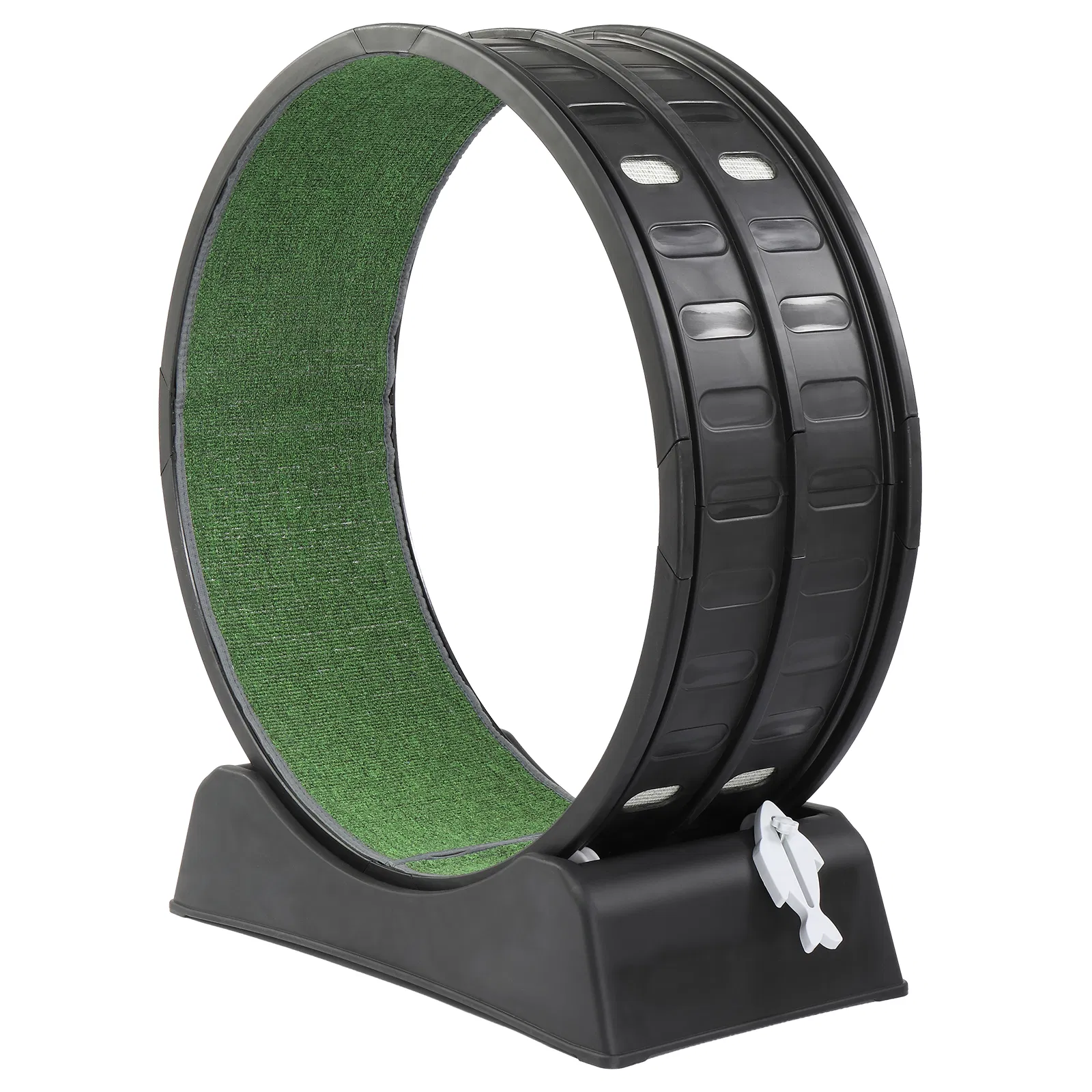 80*34*86CM Black PP track connector assembly, round shape with green carpet + 1 cat teaser stick, 15kg… image 5