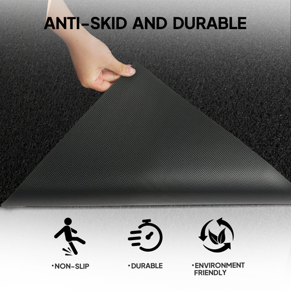 1PC Black PVC Composite Commercial Entrance Mat, 90x150x1.2cm, Extra-Long & Thick Heavy-Duty Floor Protection-14