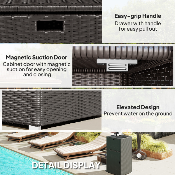 Outdoor Towel Rack/Storage Cabinets/Lockers/rolling wardrobe-15