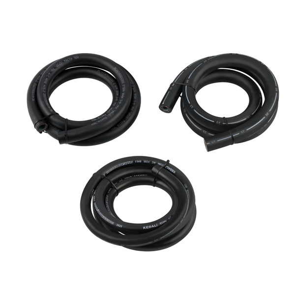 空调管件 134a A/C AC Air Conditioning Hose & Fittings & O-Ring Kit with Black Drier-10