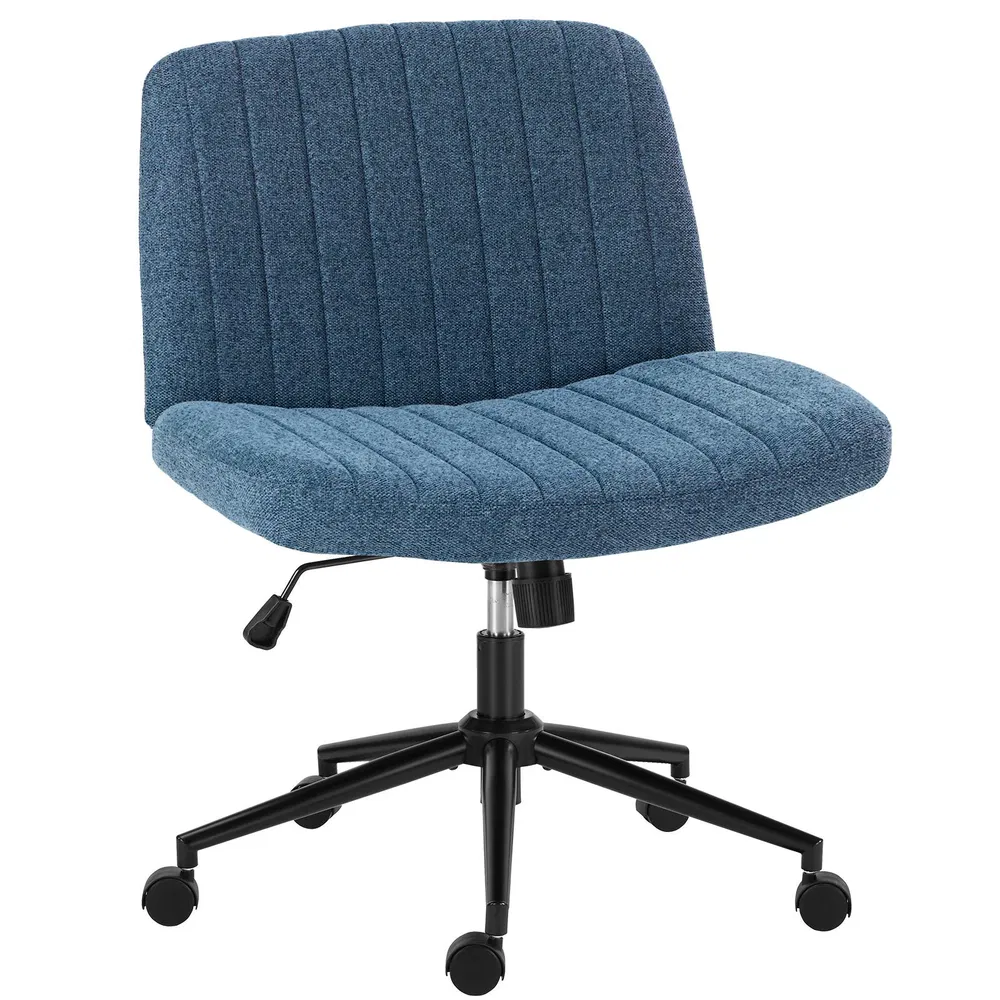Office chair, backrest, armless office chair, adjustable swivel for comfortable home office, pink, Teddy wool fabric image 15