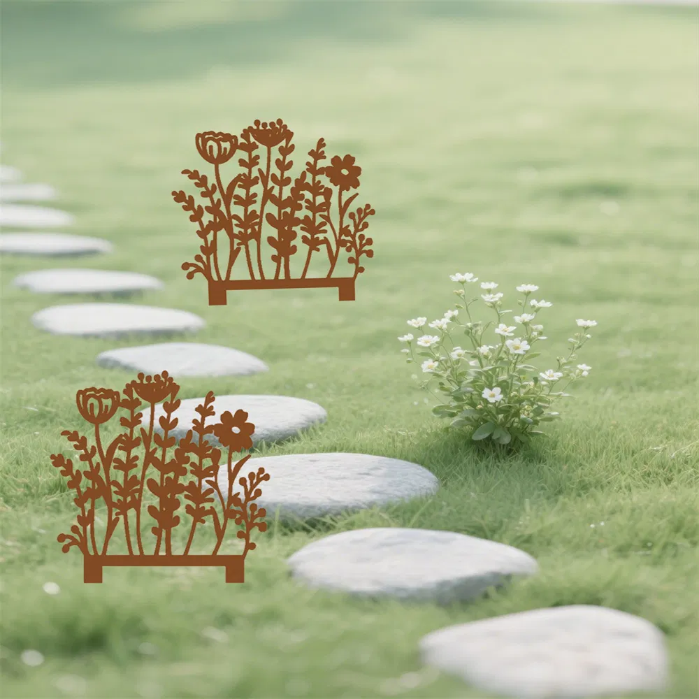 CIFbuy Vintage Garden Stakes Outdoor Patio Decor iron Landscape Markers (TikTok, temu