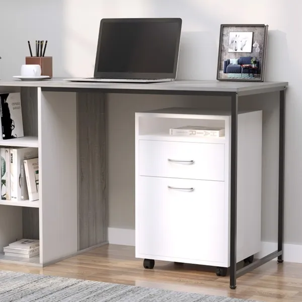 White Rolling File Cabinet, picture 2 of 5