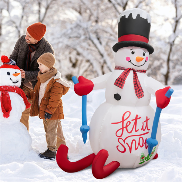 7.2英尺圣诞装饰圣诞充气圣诞老人雪橇 (AMAZON 禁售)周末不发货-18