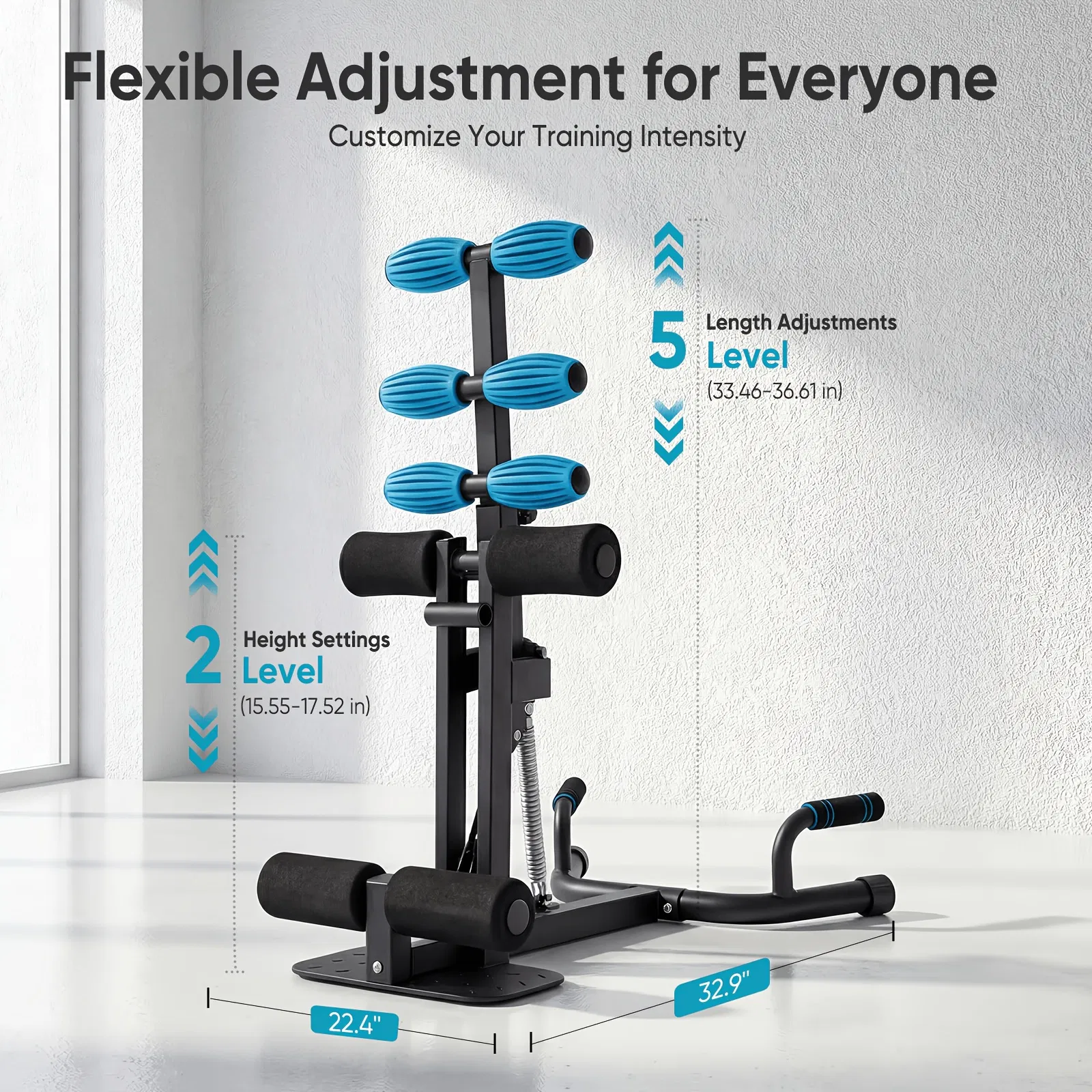 Sissy Squat Machine for Home Gym, All-in-One Deep Squat & Ab Workout Equipment, Adjustable Leg Exercise Machine for Glutes & Quads, 300 Lbs Capacity, Compact Design for Strength Training image 4