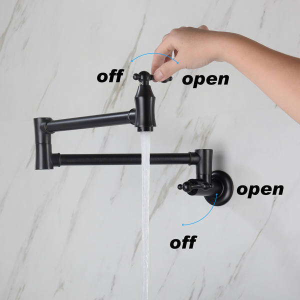  折叠龙头Folding faucet Pot Filler Faucet Wall Mount-17
