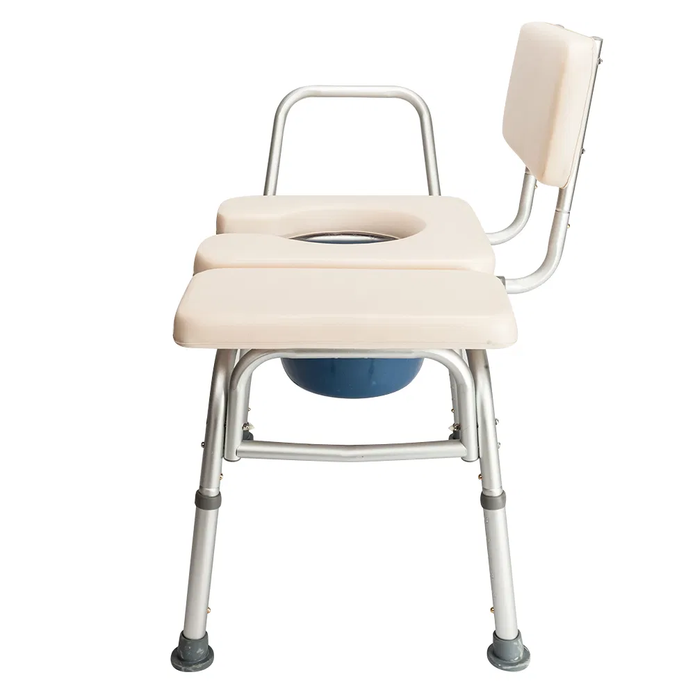 Multifunctional Aluminum Elder People Disabled People Pregnant Women Commode Chair Bath Chair Creamy… image 5