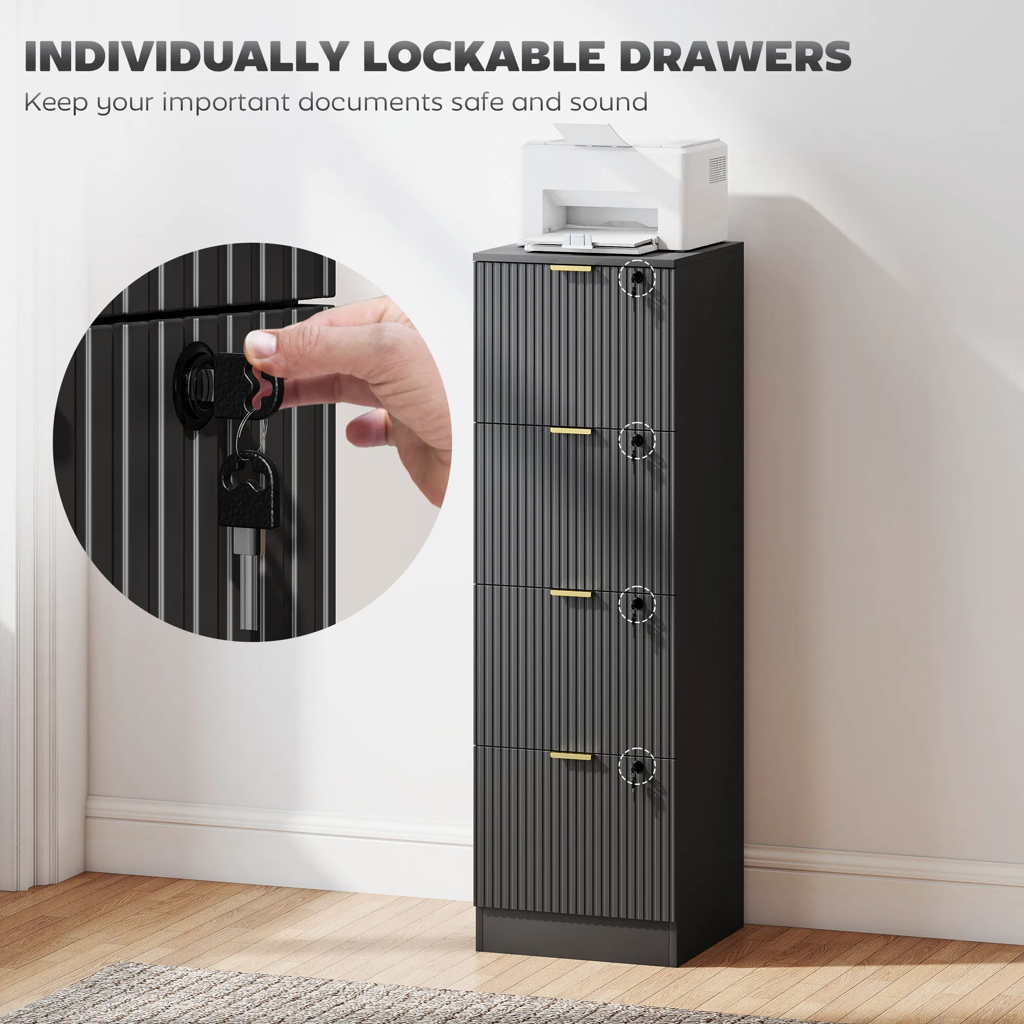Lockable Filing Cabinet, picture 2 of 5