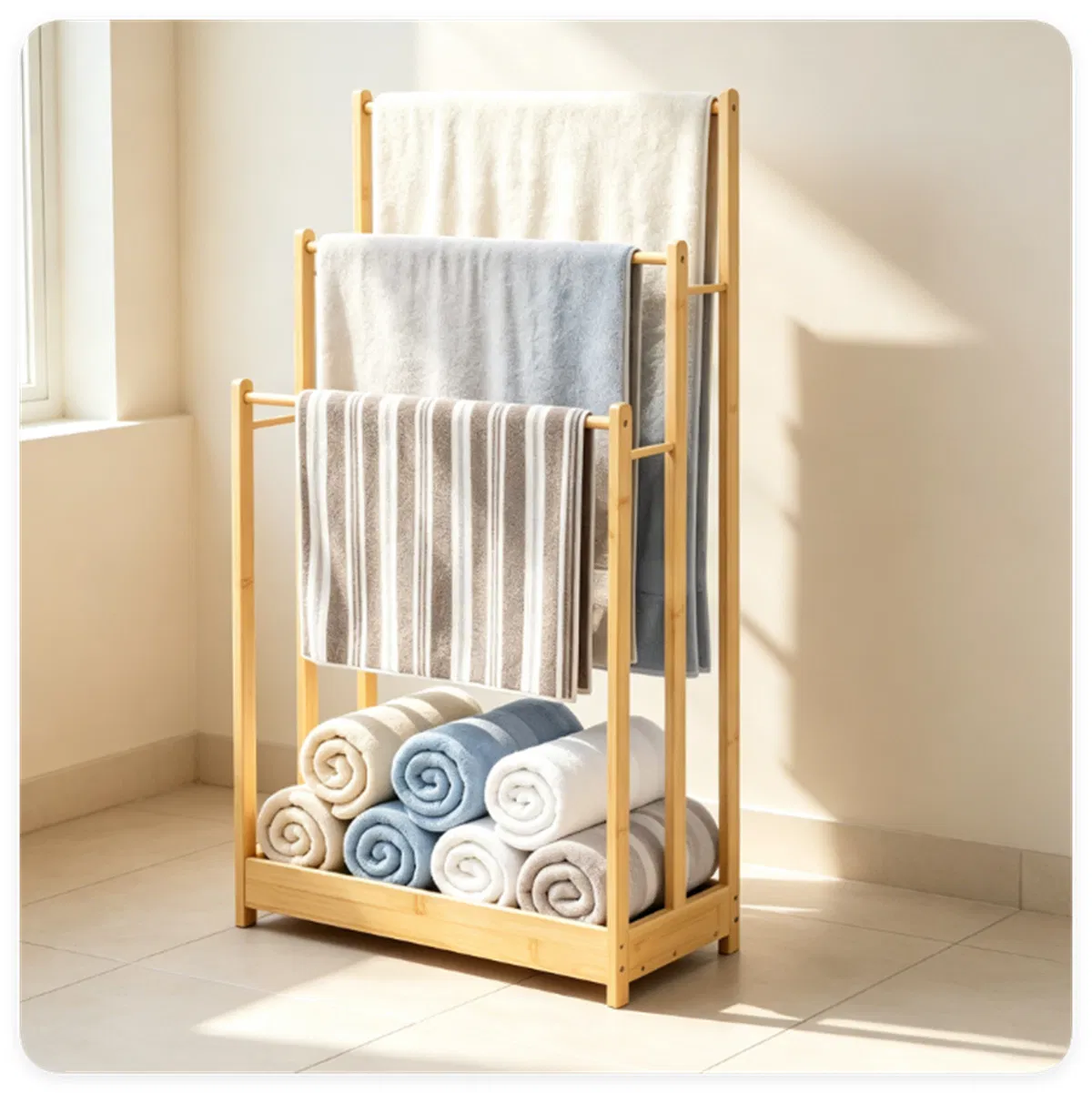 Towel/Bath Towel Modern with Freestanding 18 Inches X 9 X 34