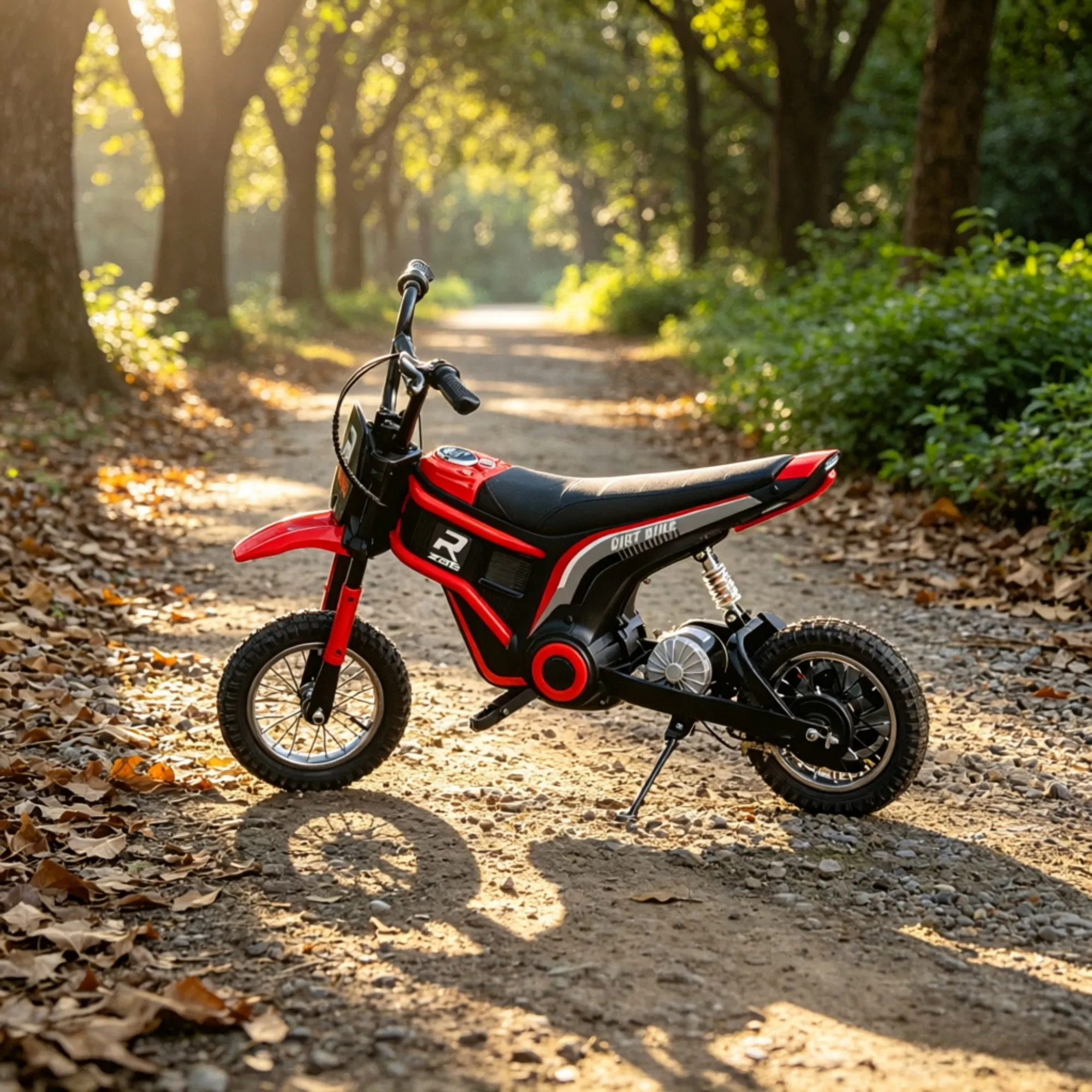 Red 12" Kids Electric Dirt Bike: 24V 350W Motor β photo 4