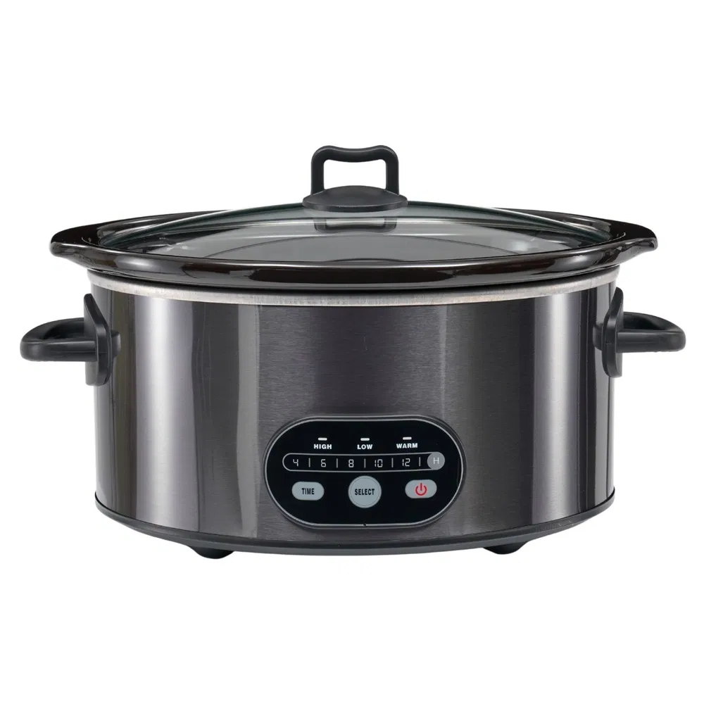 6/8 Quart Slow Cooker with 3 Cooking Settings, Non-Stick Ceramic Inner Pot, Dishwasher-Safe Lid…