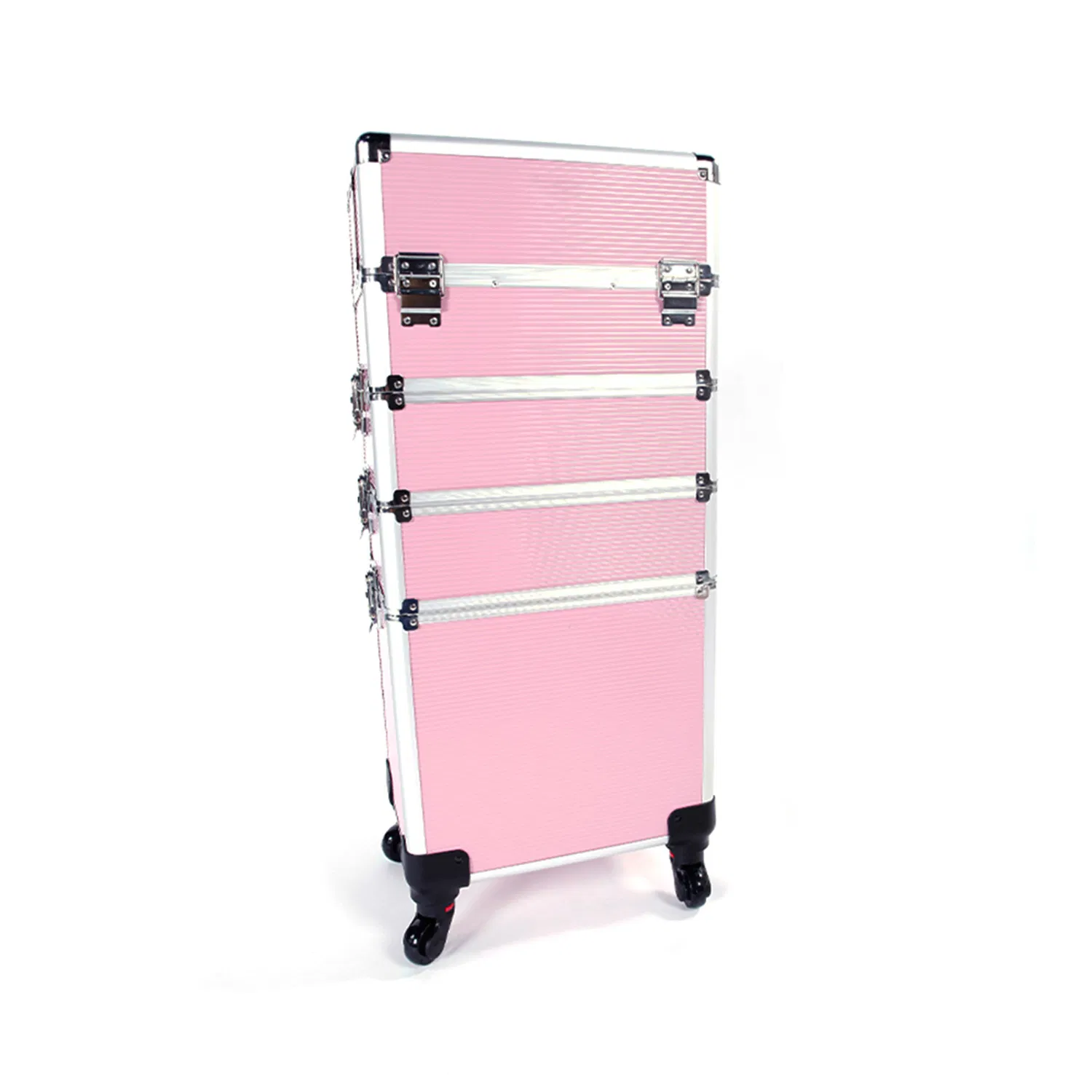 4 in 1 Aluminum Cosmetic Makeup Case Tattoo Box Pink image 14