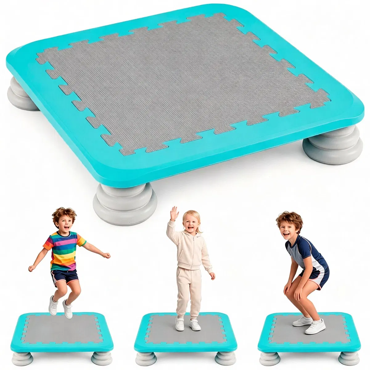 25.5 Inch Kids Mini Trampoline with Non-slip EVA Jumping Surface β photo 8