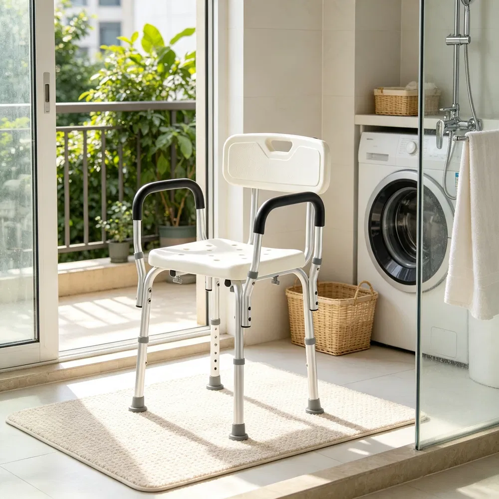 Adjustable Shower Chair with Back, picture 5 of 5