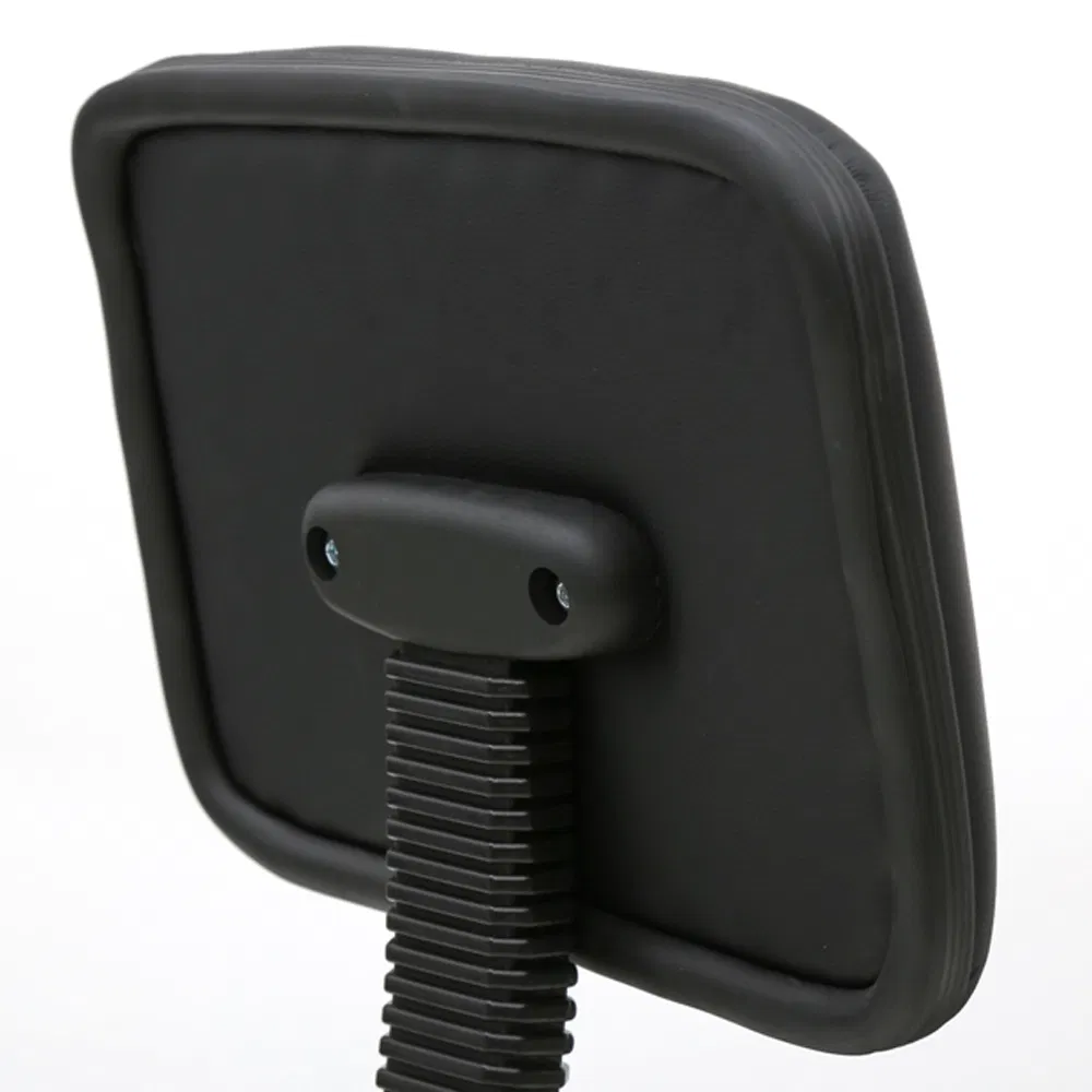 Saddle Shape Adjustable Salon Stool with Back Black image 5