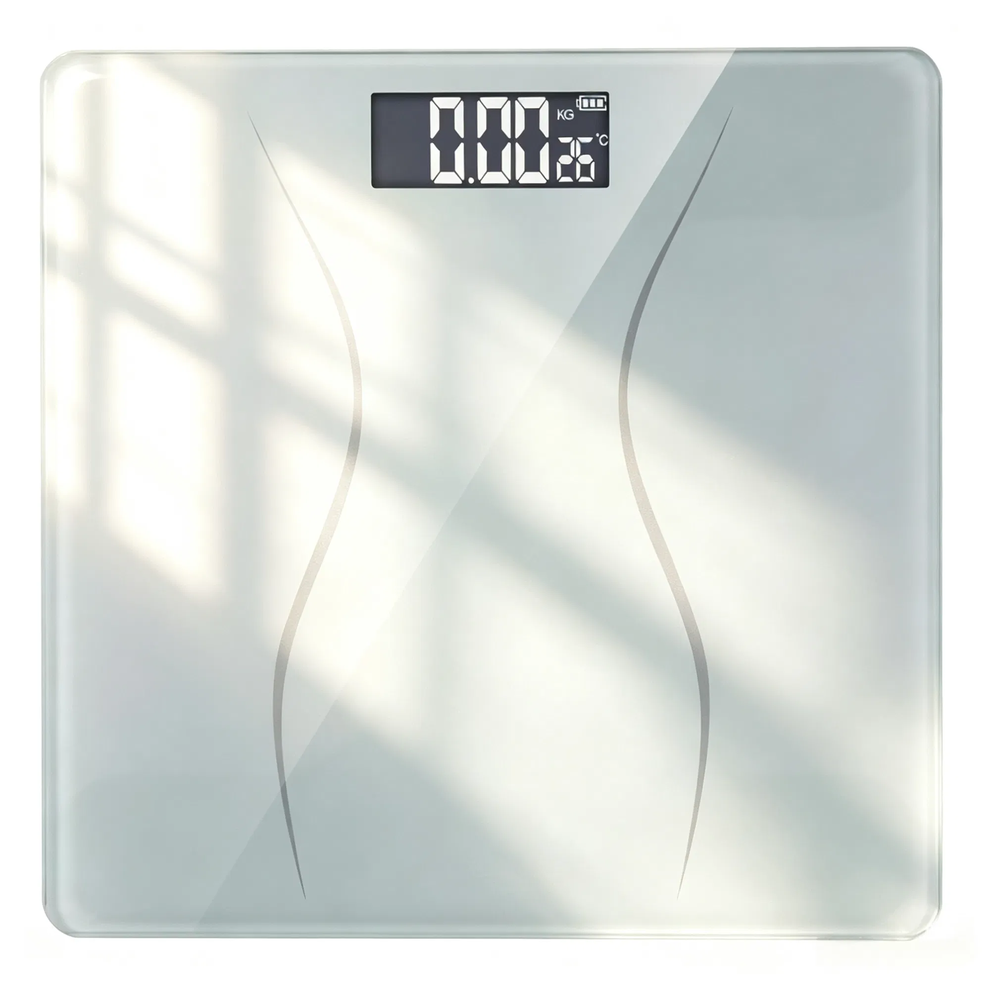 Slim Waist Pattern Personal Scale White