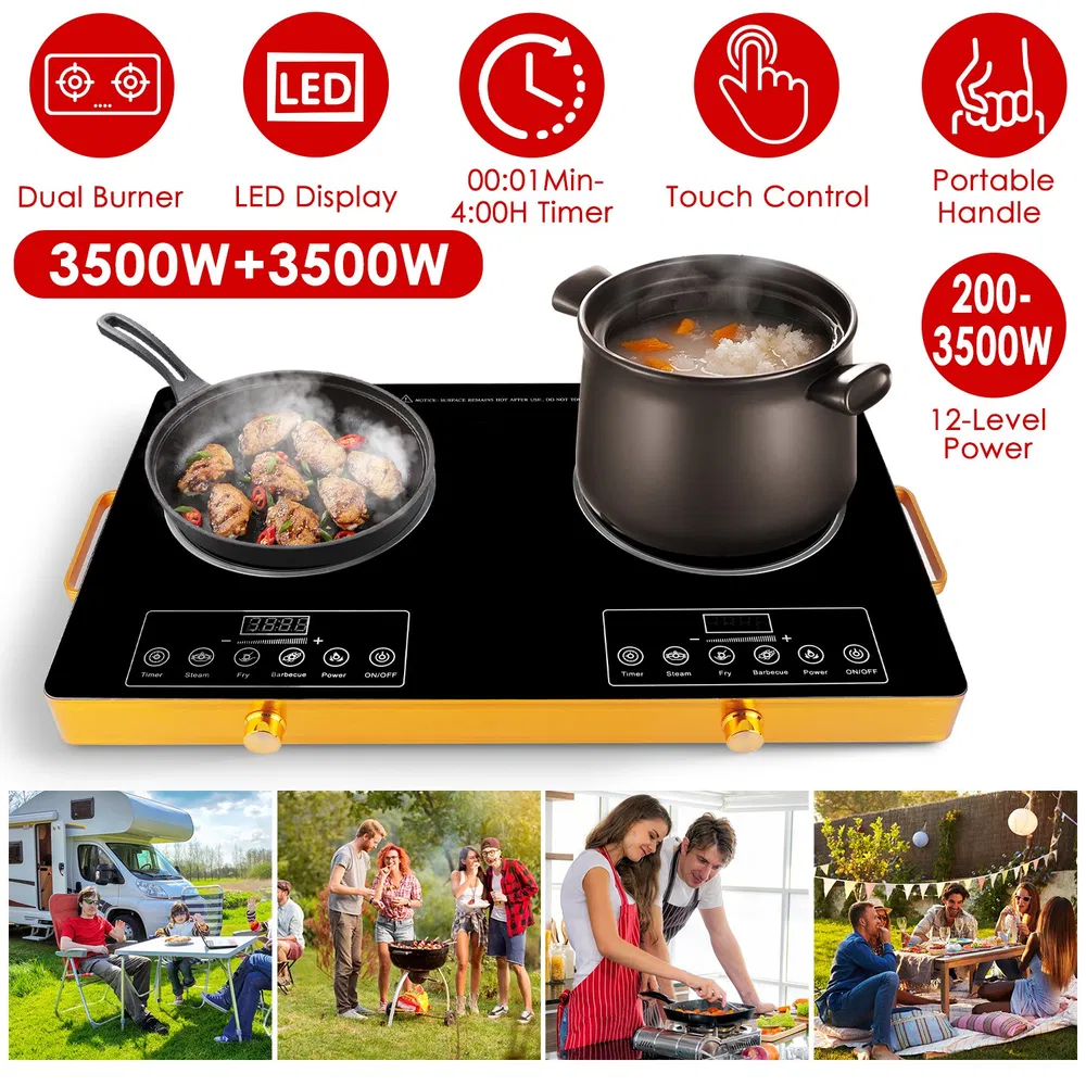 7000W Electric Double Ceramic Stove/ 3500W Electric Single Ceramic Stove Options 3 Colors Available image 21