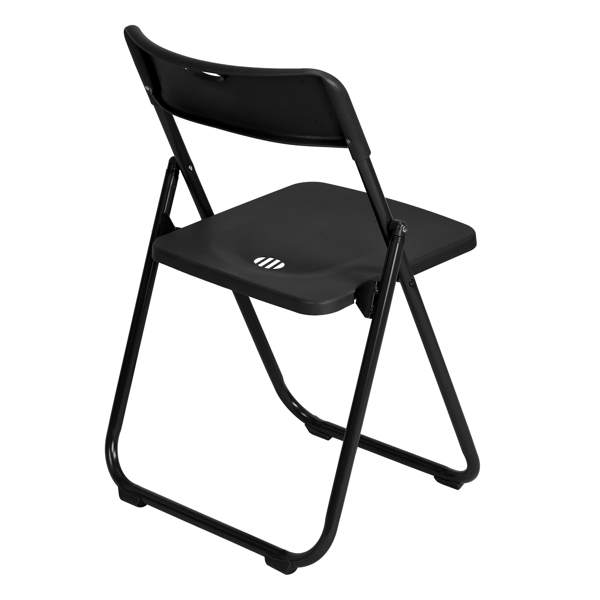 10 Pack Plastic Folding Chairs, Stackable Commercial Chairs, Portable Event Seats Indoor Outdoor for Home Event Party Picnic School Wedding, Black-21