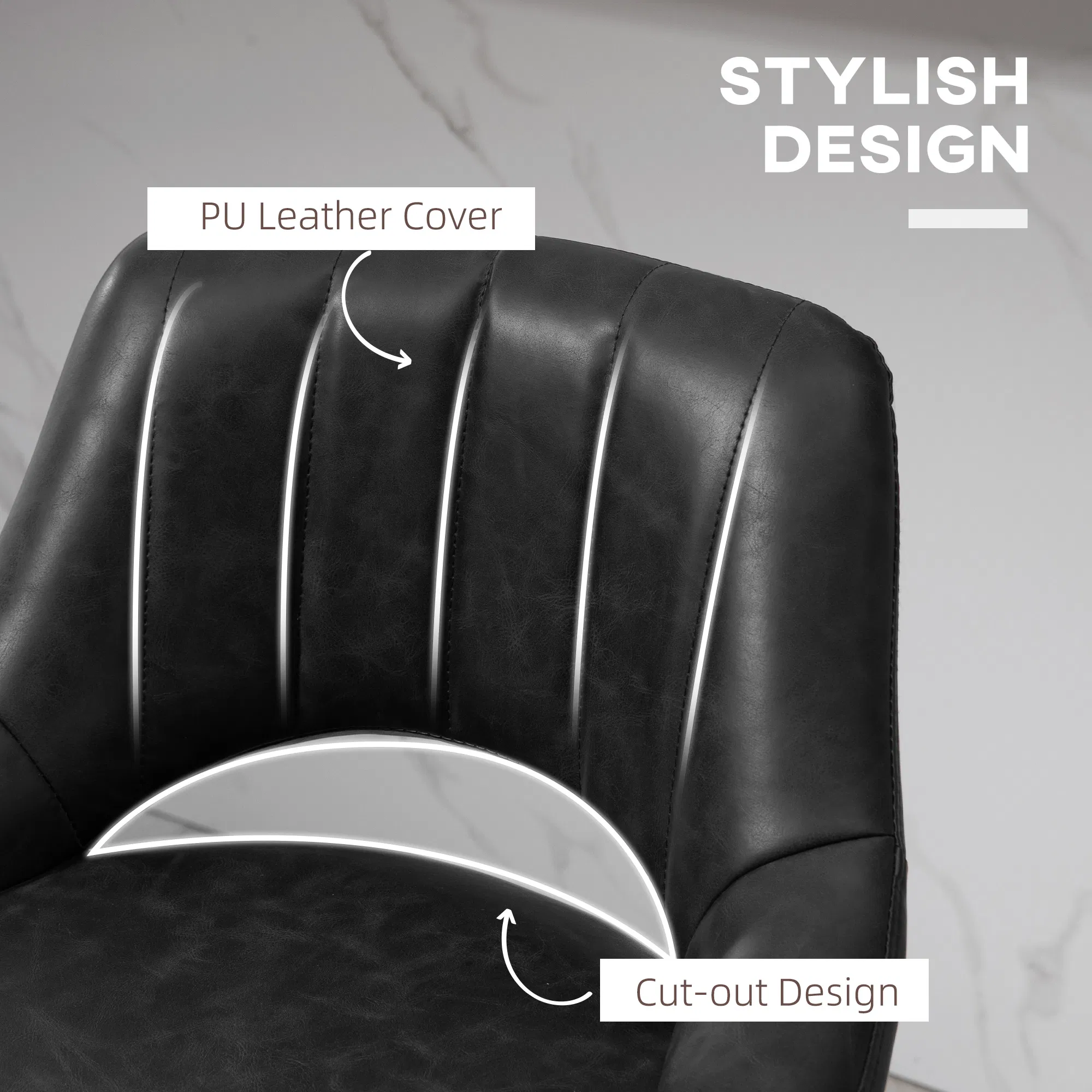 Swivel Bar Stools Set of 2, picture 2 of 5